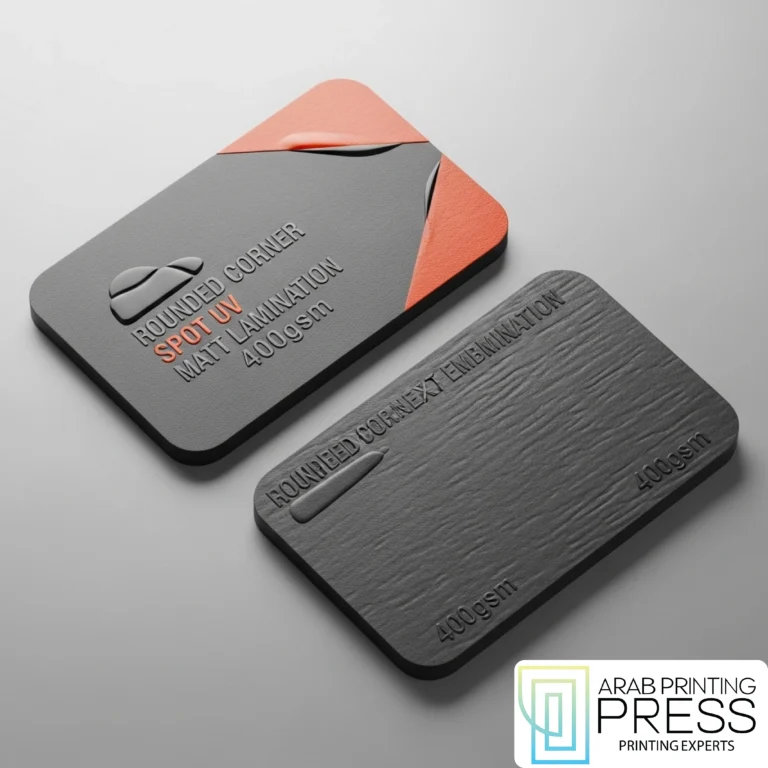Rounded Corner Spot UV Matt Lamination 400gsm