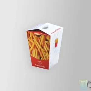 Cone French Fries Box (Takeaway) printing