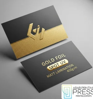 Gold Foil Spot UV Matt Lamination 400gsm