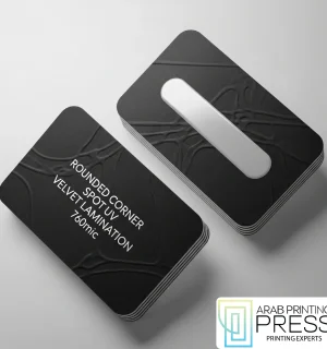 Rounded Corner Spot UV Velvet Lamination 760mic